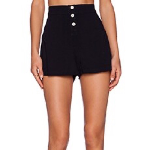 Monrow Crepe High Waist flare shorts NWT - Picture 2 of 10